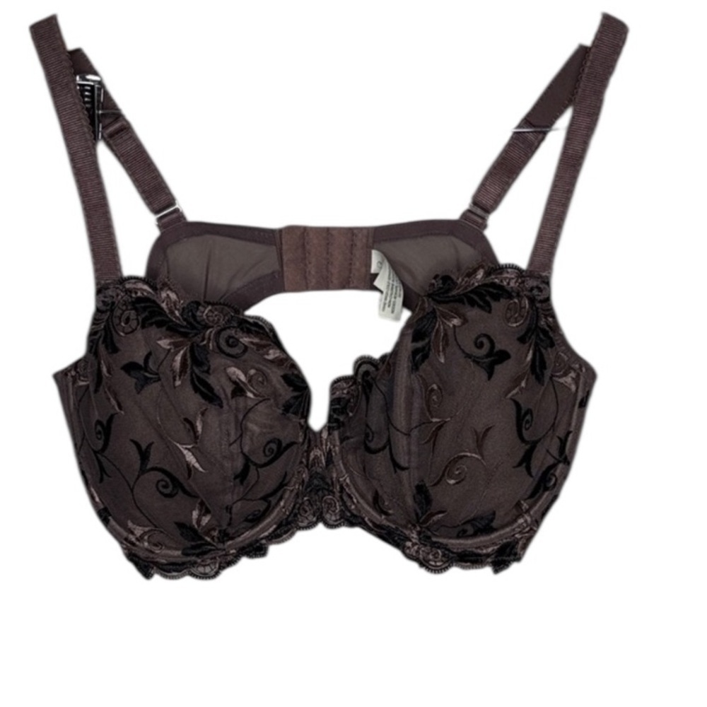Soma Dusty Purple Lace Underwire Balconet Bra Women Size 40D BLEMISH
